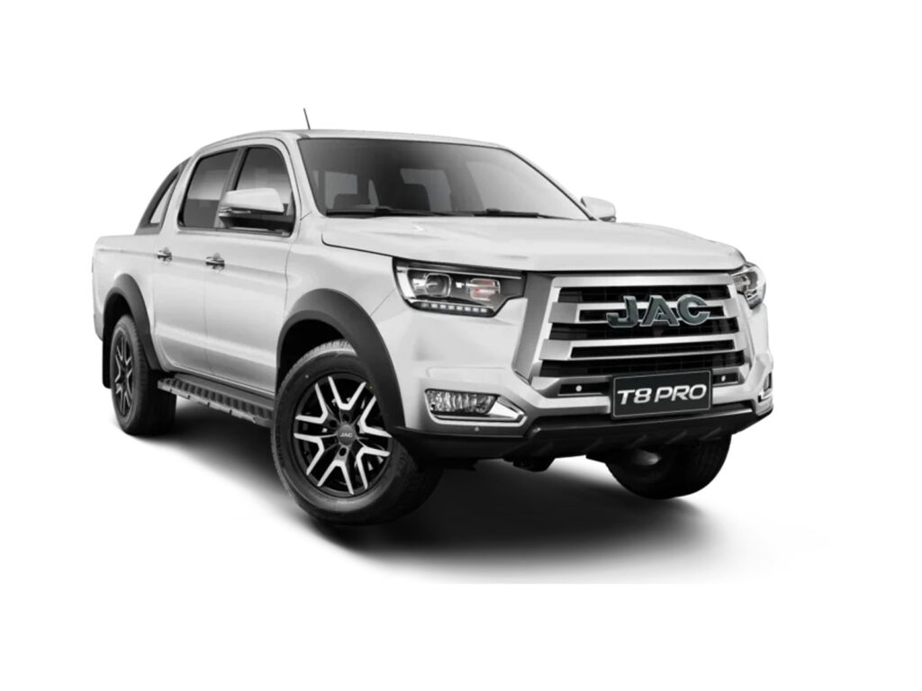 JAC T8 Pro biały Pick-up stworzony do ciężkiej pracy