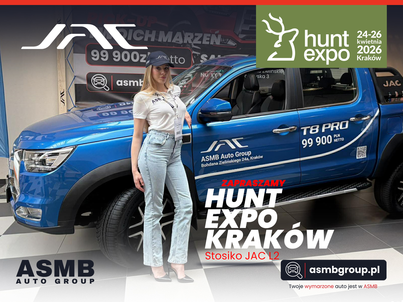 Pick-up'y Jac na targach Hunt Expo 2026 Kraków
